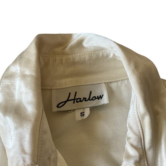 Harlow Satin Button Down - Picture 4 of 6